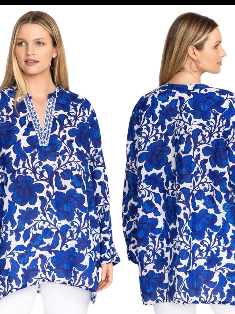 Johnny Was Blue Moon Tunic 🌖 🦋